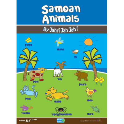 Samoan Animals A3 Poster